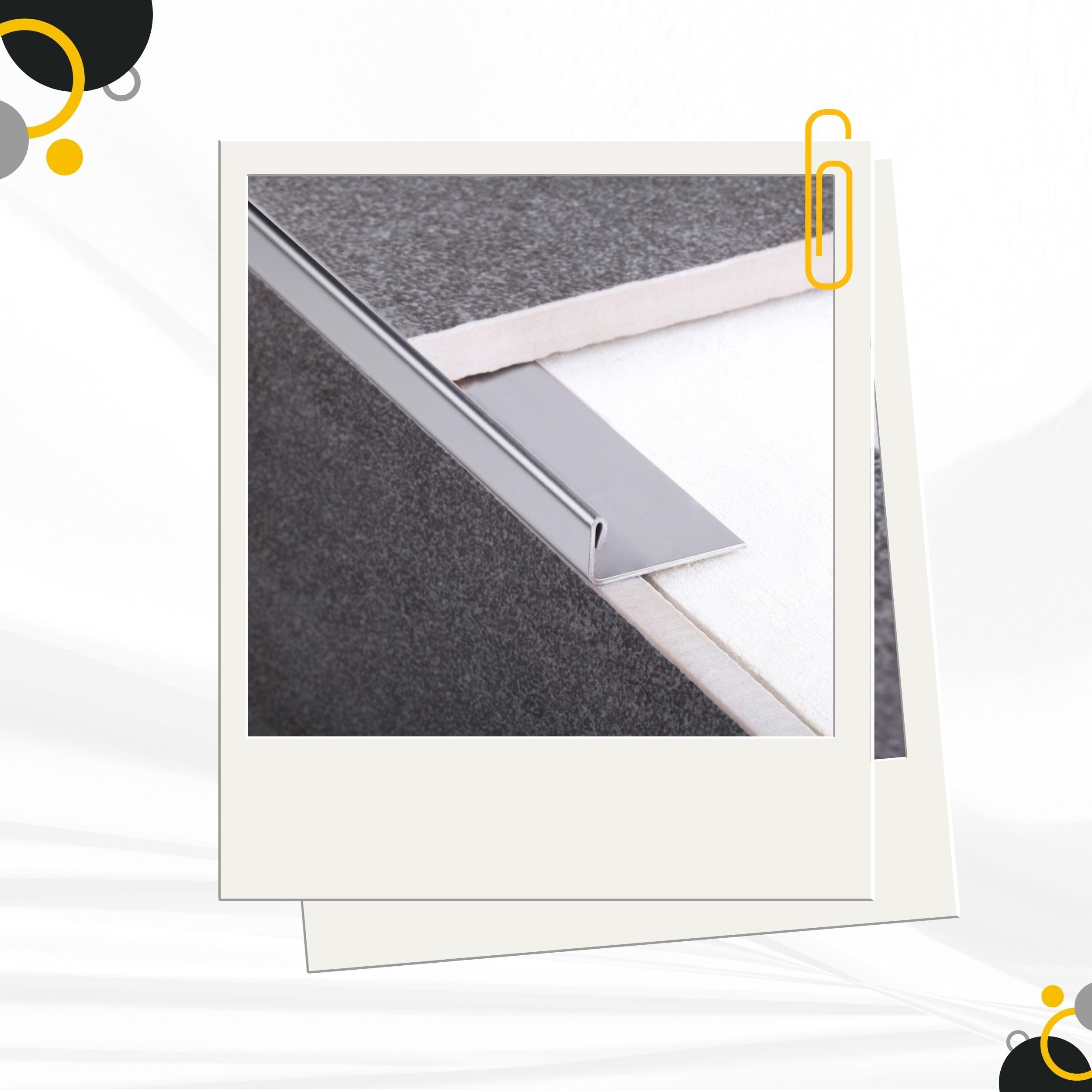10x L-Profil Edelstahlschiene Fliesenprofil Fliesenschiene Edelstahl V2A L250cm 10mm glänzend