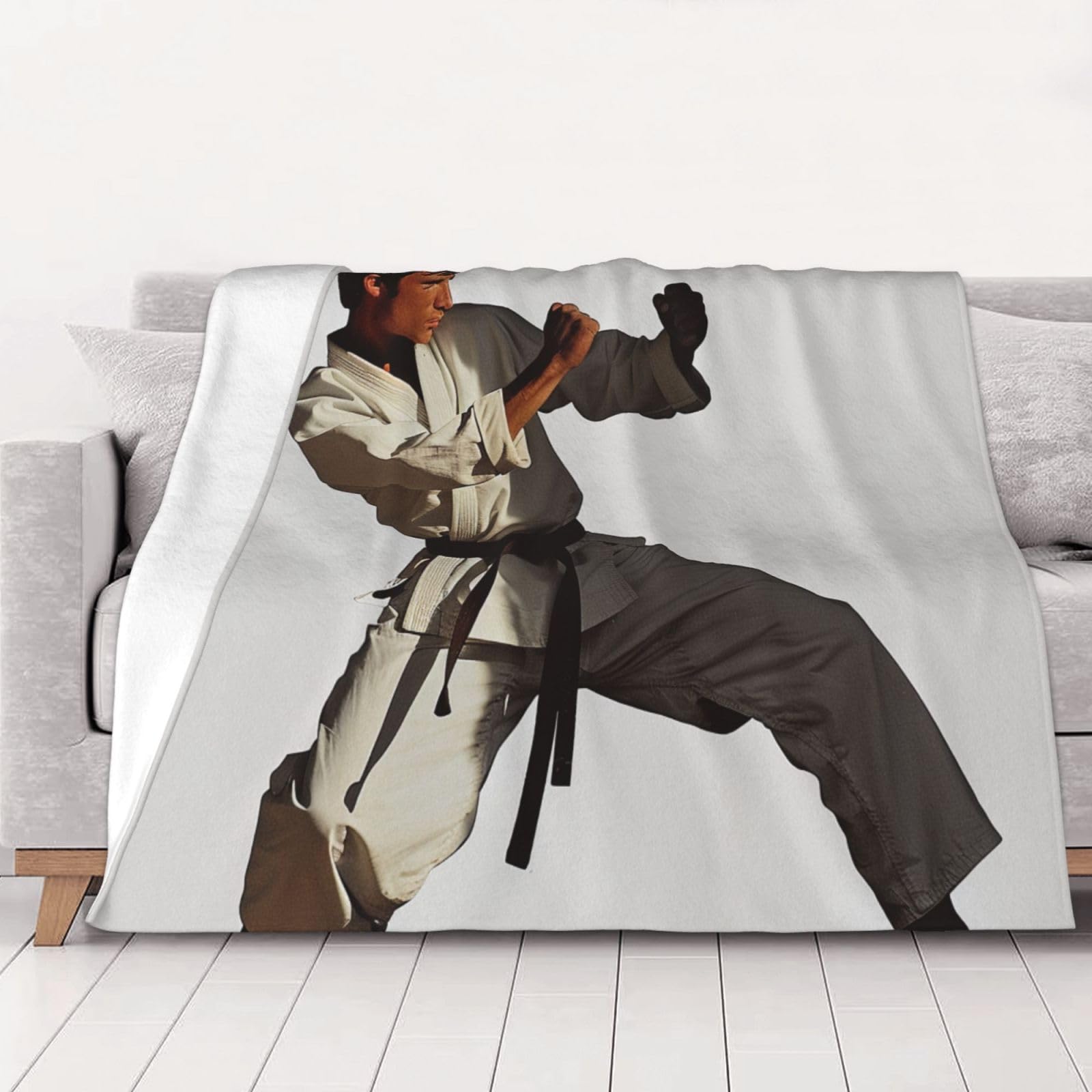 Couverture en flanelle karaté cadeau idéal pour homme et jeune judoka