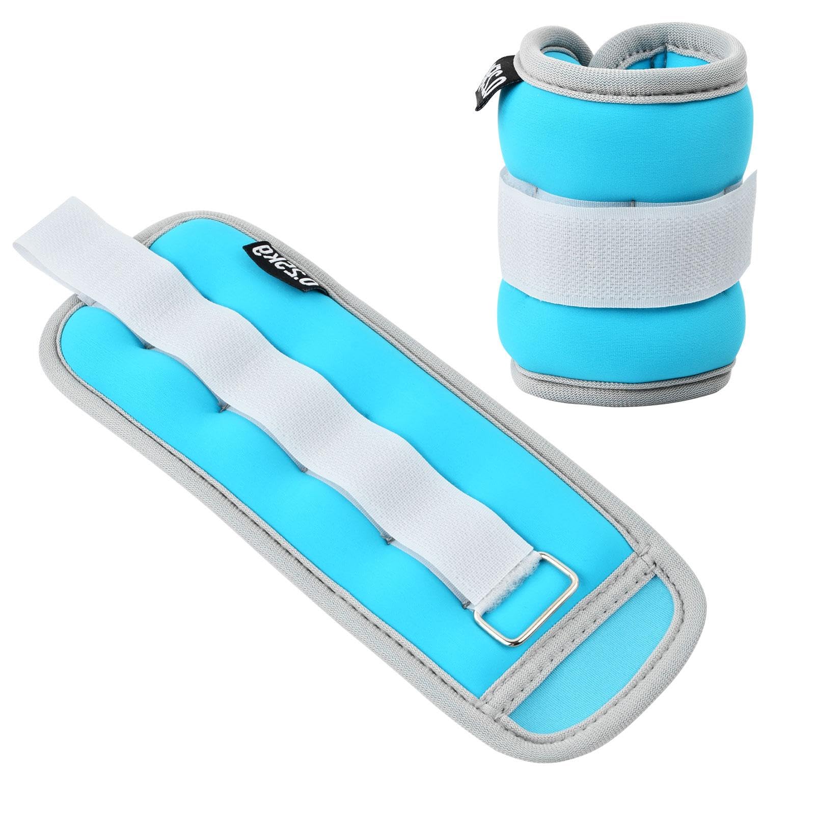 2 Pezzi Pesi per Caviglie, Cavigliere Palestra, Pesi per Caviglie e Polsi Regolabili Nero Cavigliera, Ankle Weights, Pesetti Caviglia Invisibile, per Jogging, Aerobica, Yoga, Allenamento di Forza
