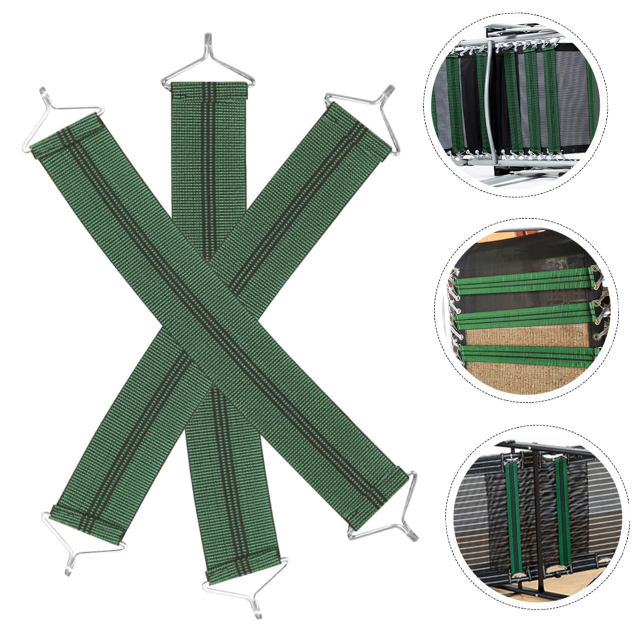 Yardenfun 3pezzi Cinghie Rinforzate Per Sostituzione Tessuto Sedia Sdraio Cinghie Resistenti Anti-strappo Per Riparazione Poltrone Da Giardino Accessori Per Balcone e Sedie Pieghevoli