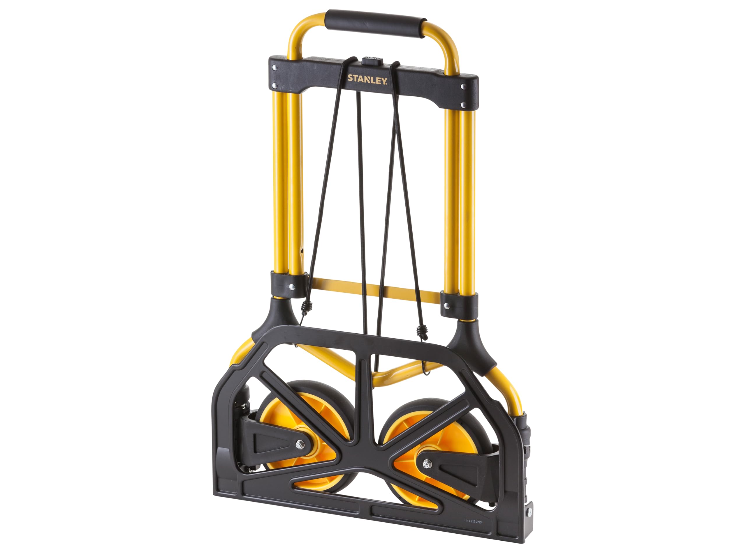 Stanley Faltbarer Sackkarre FT582 - Tragfähigkeit bis zu 90KG - Transportwagen - 50 x 45 x 98 cm - Leichtes Aluminium - Schwarz/Gelb