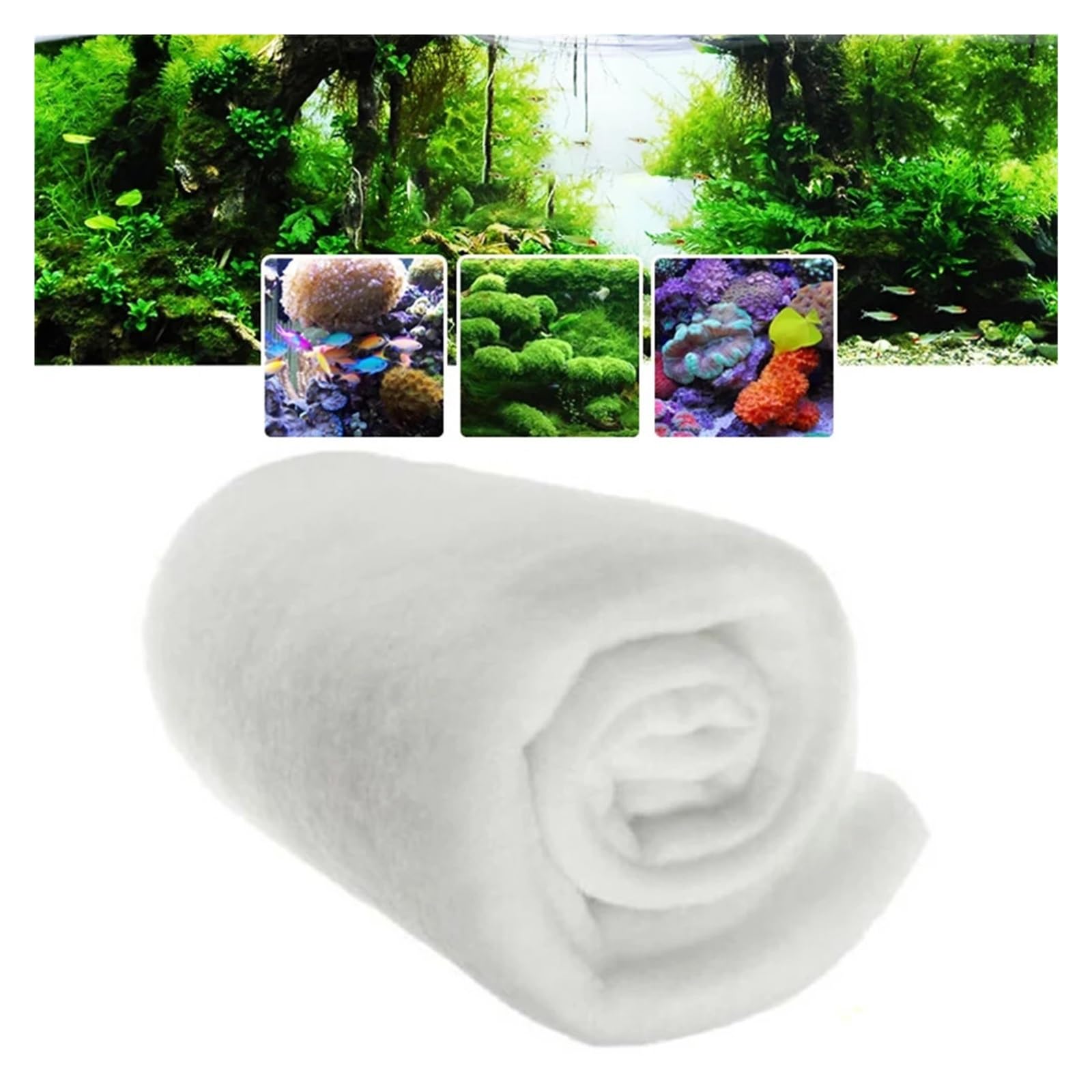 Estera de Manta biológica con Filtro Acuario 120cm for Tanques Agua Dulce y mar