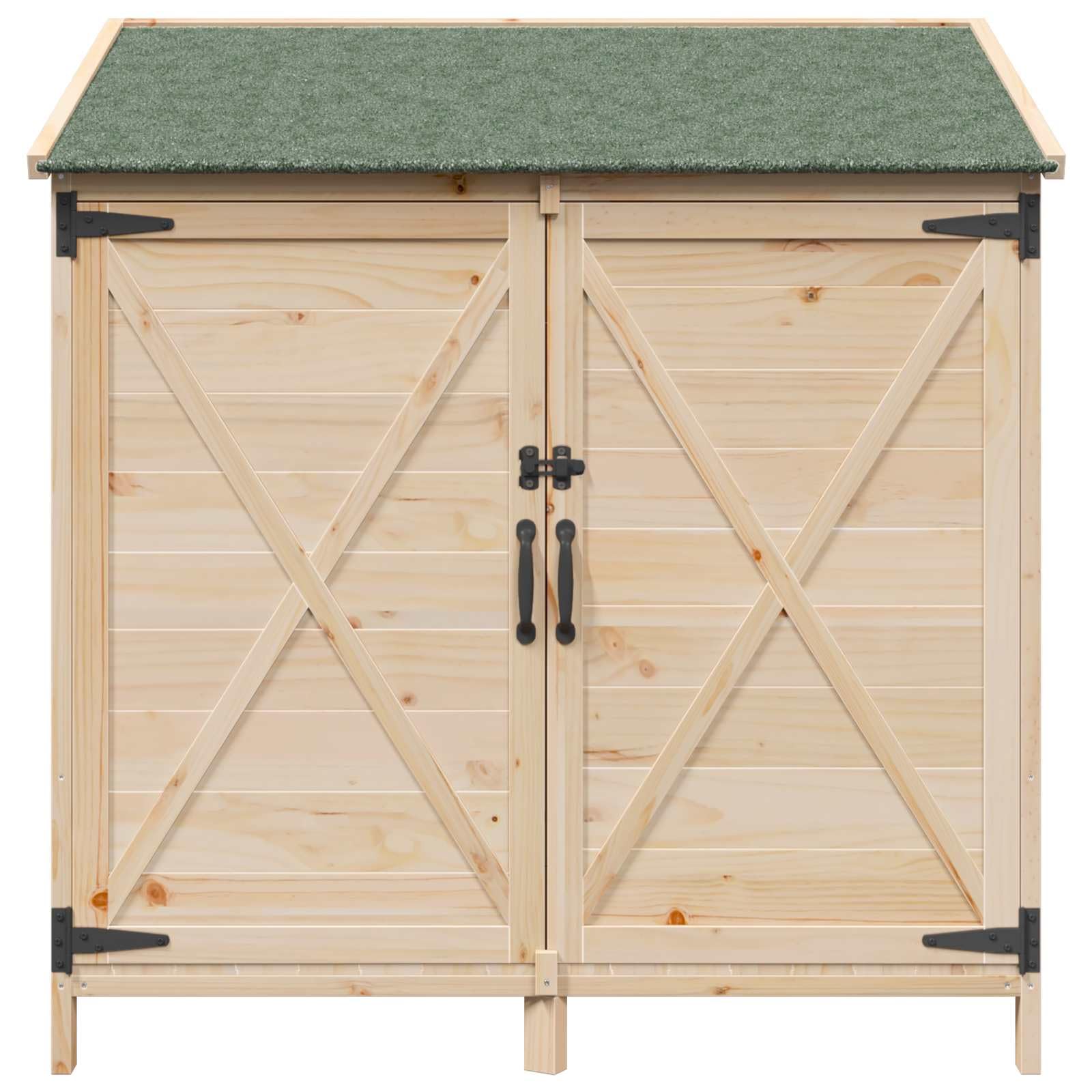 Szopa ogrodowa naturalna 106 x 56 x 113,5 cm, lite drewno świerkowe