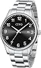 CIVO mens watches stainless steel analog simple wristwatch mens silicone waterproof classic quartz watch gifts for men