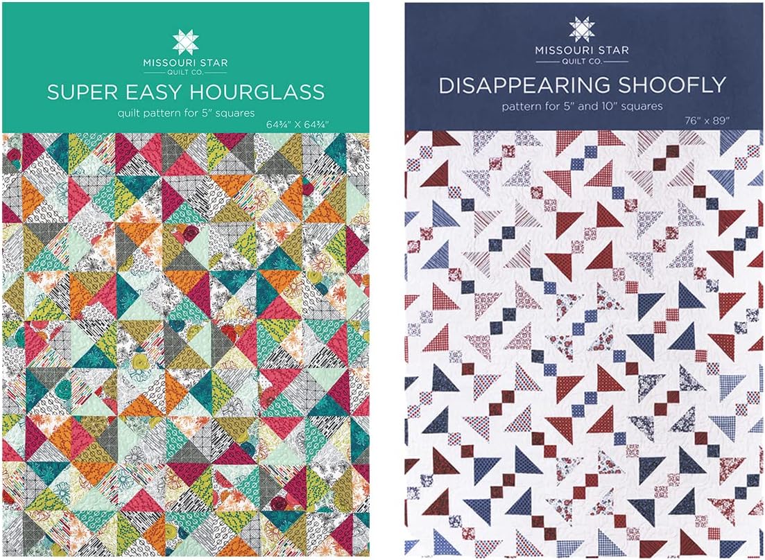 Missouri Star Quilt Patterns, 12 Triangle Designs | Easy to Use Quilting Books Make Your Own Quilted Blankets and Table Runners Charm Pack, Jelly Roll, Layer Cake Patterns (BUND240)