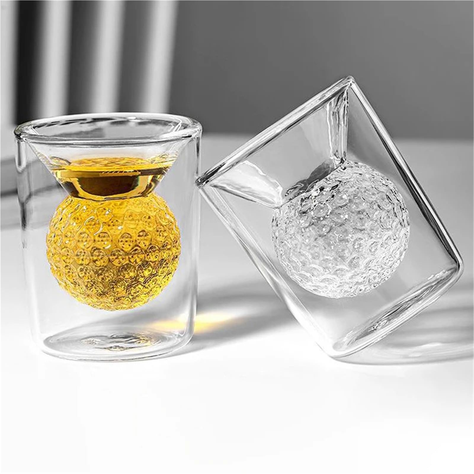 Genérico vasos de cristal 50ml Clear Wine Tea Water Ice-cream Thickened Glass Cup