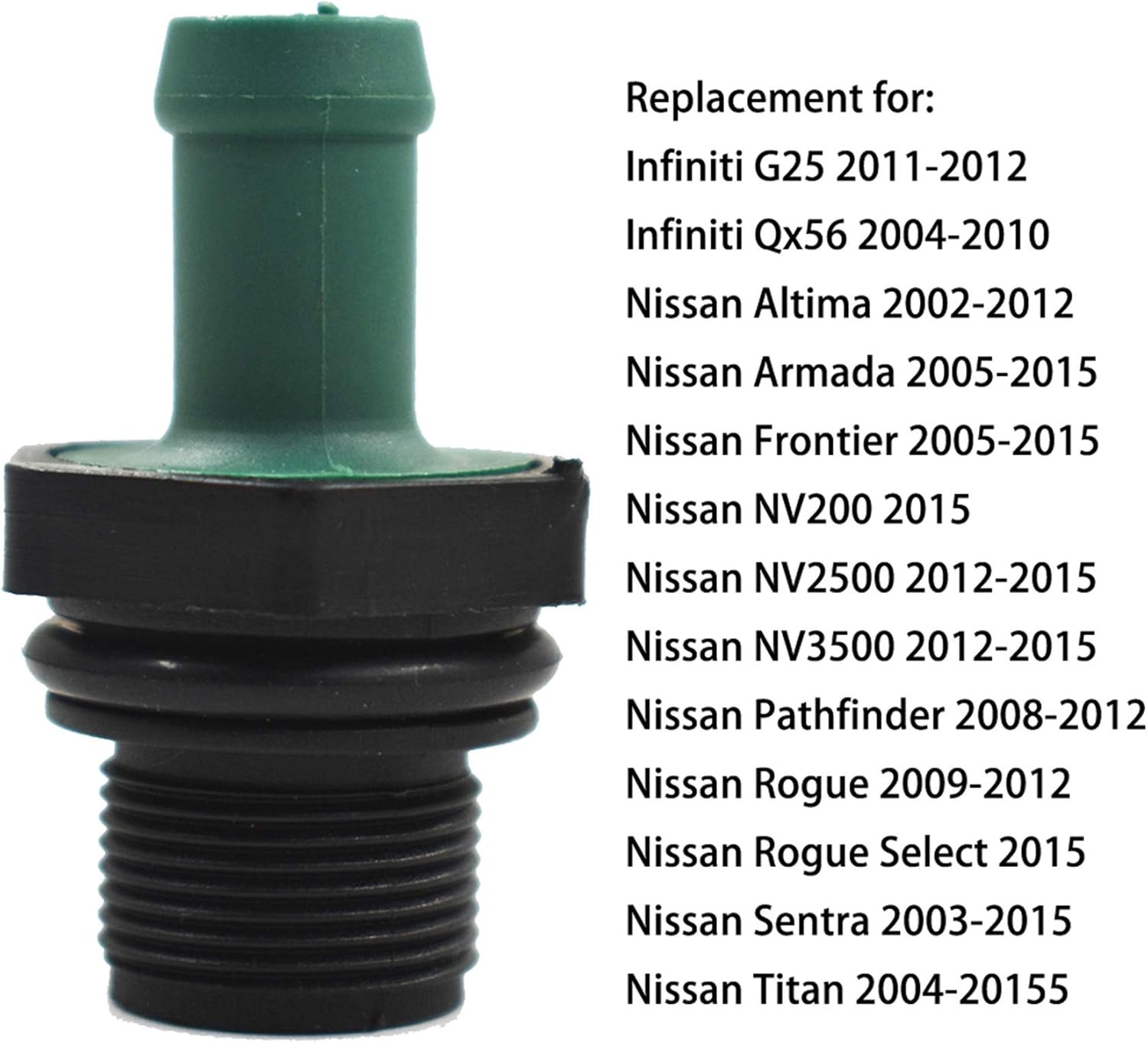 Automotive Car PCV Valve 118106N202 For Nissan Frontier Pathfinder