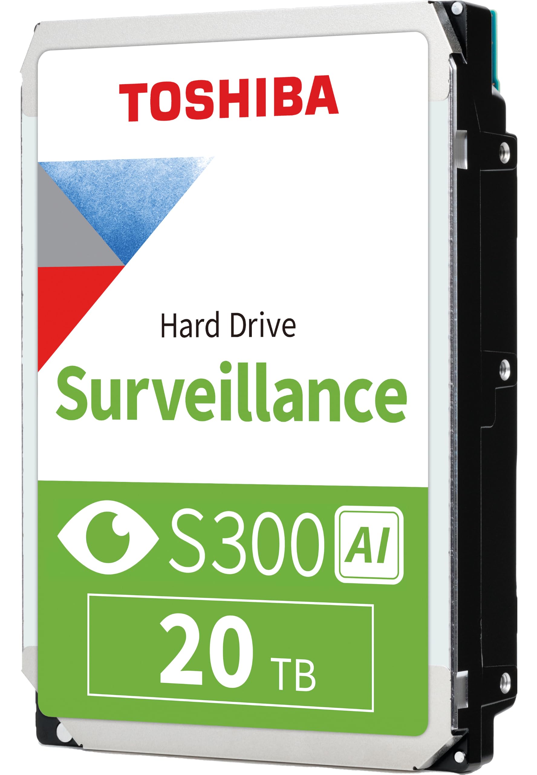 Toshiba S300 Surveillance AI 20TB 3.5" SATA HDD 7200 RPM 512MB Cache CMR