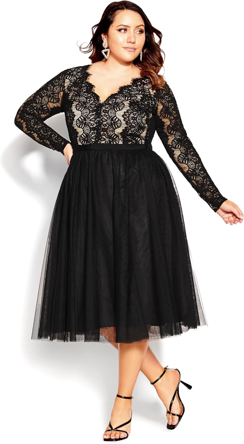 City Chic Women's Plus Size Cocktail Dress - Rare Beauty - Image 3
