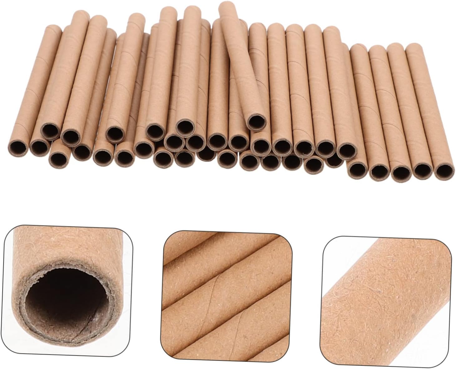 Milisten 200PCS DIY Craft Paper Tubes for Bees House Making Honeycomb Nest Filling Tubes Paper Roll for Beekeeping and Insect Habitat