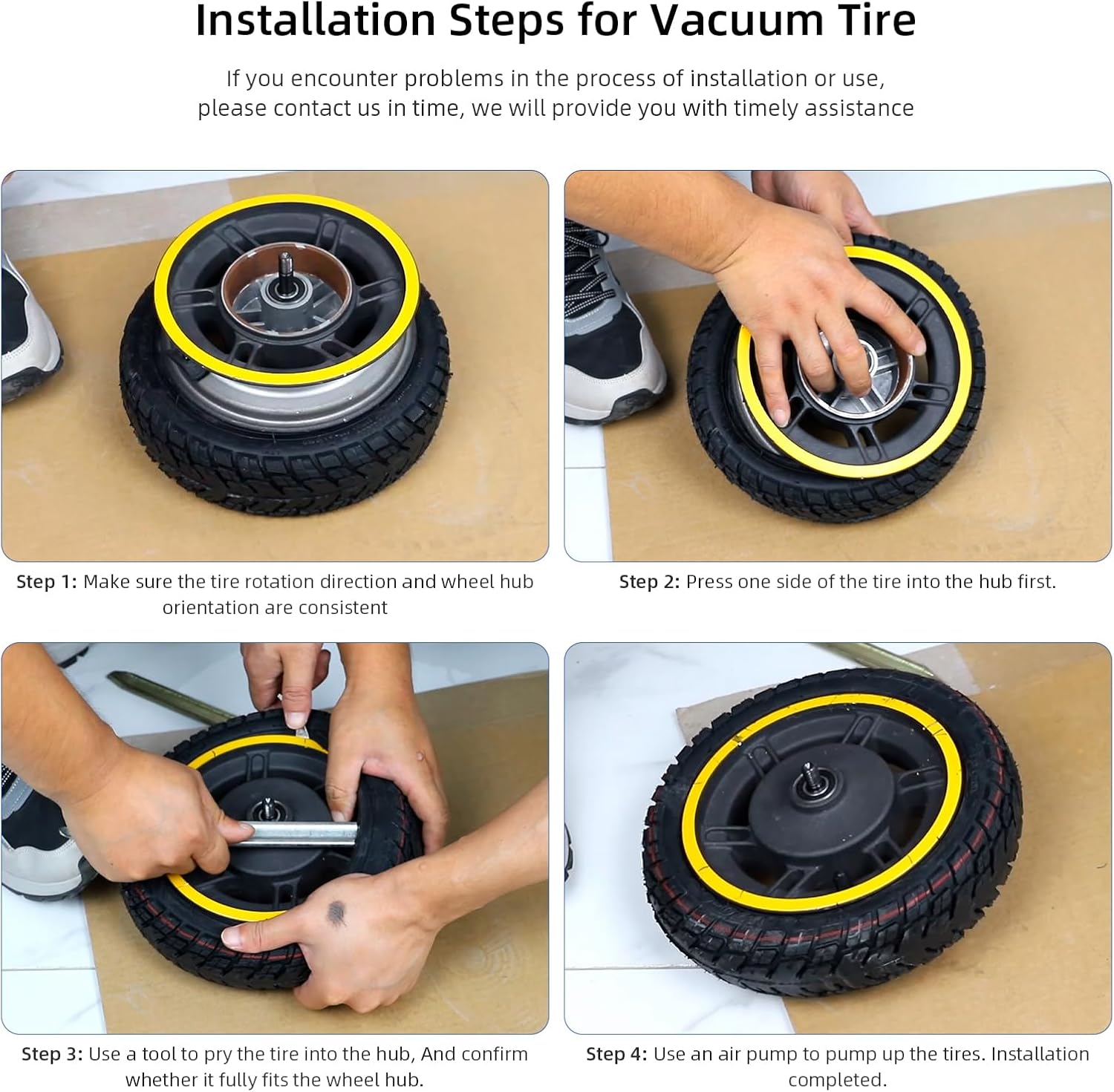 ulip 9.5x2.5 Tubeless Tire with Built-in Live Glue Repairable for Niu KQI3 Electric Scooter 9 inch tubeless tire with vavle Scooter Accessories 2PCS