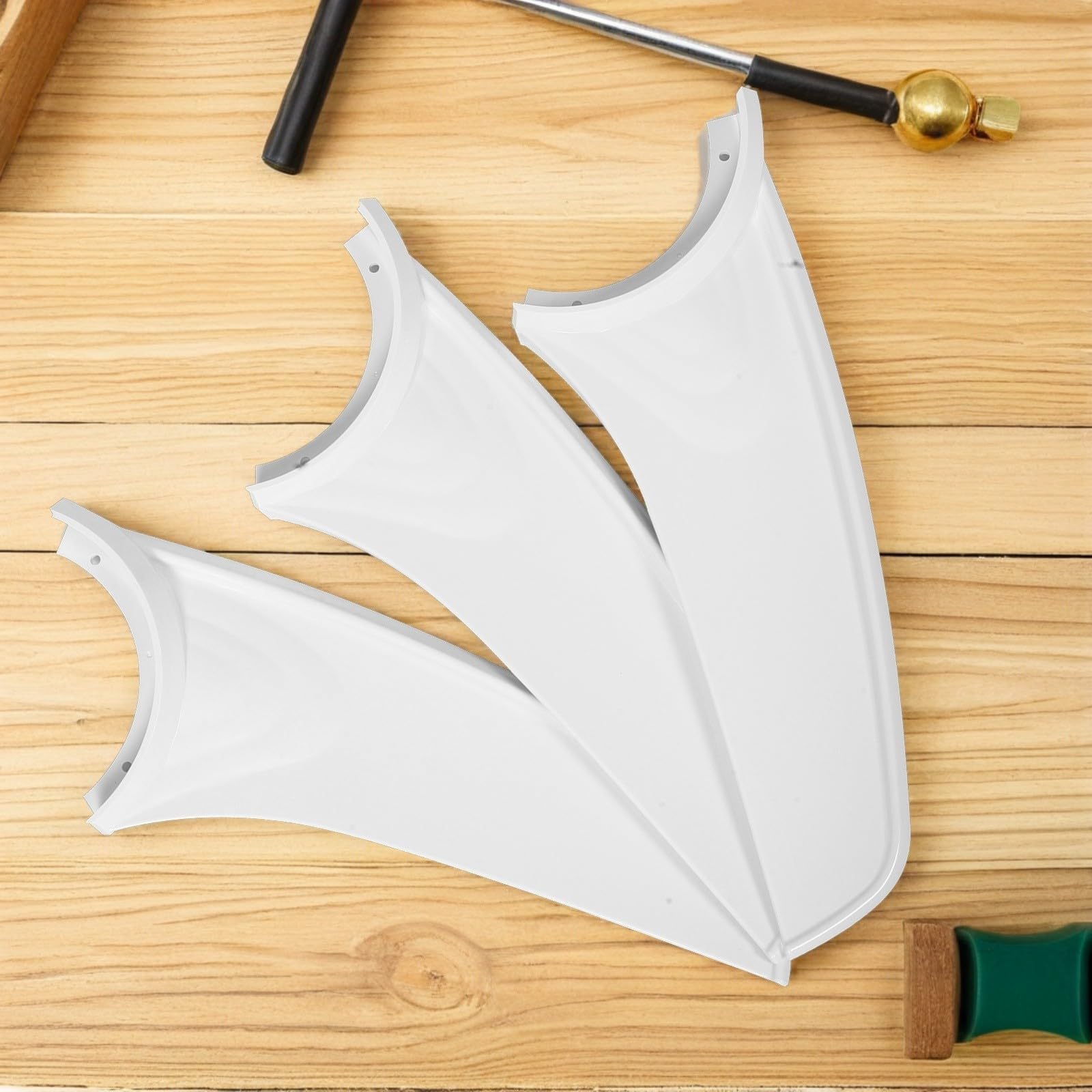 EXCEART 3 Pezzi Ventilatore da Soffitto Pale in Plastica Bianco