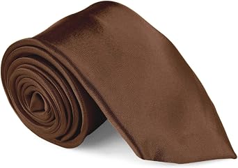 Moda Di Raza Ties For Men Satin Finish With Sheen Mens Tie Polyester Woven Fabric Skinny Tie 3" X 57" Long Tie Mens Tie
