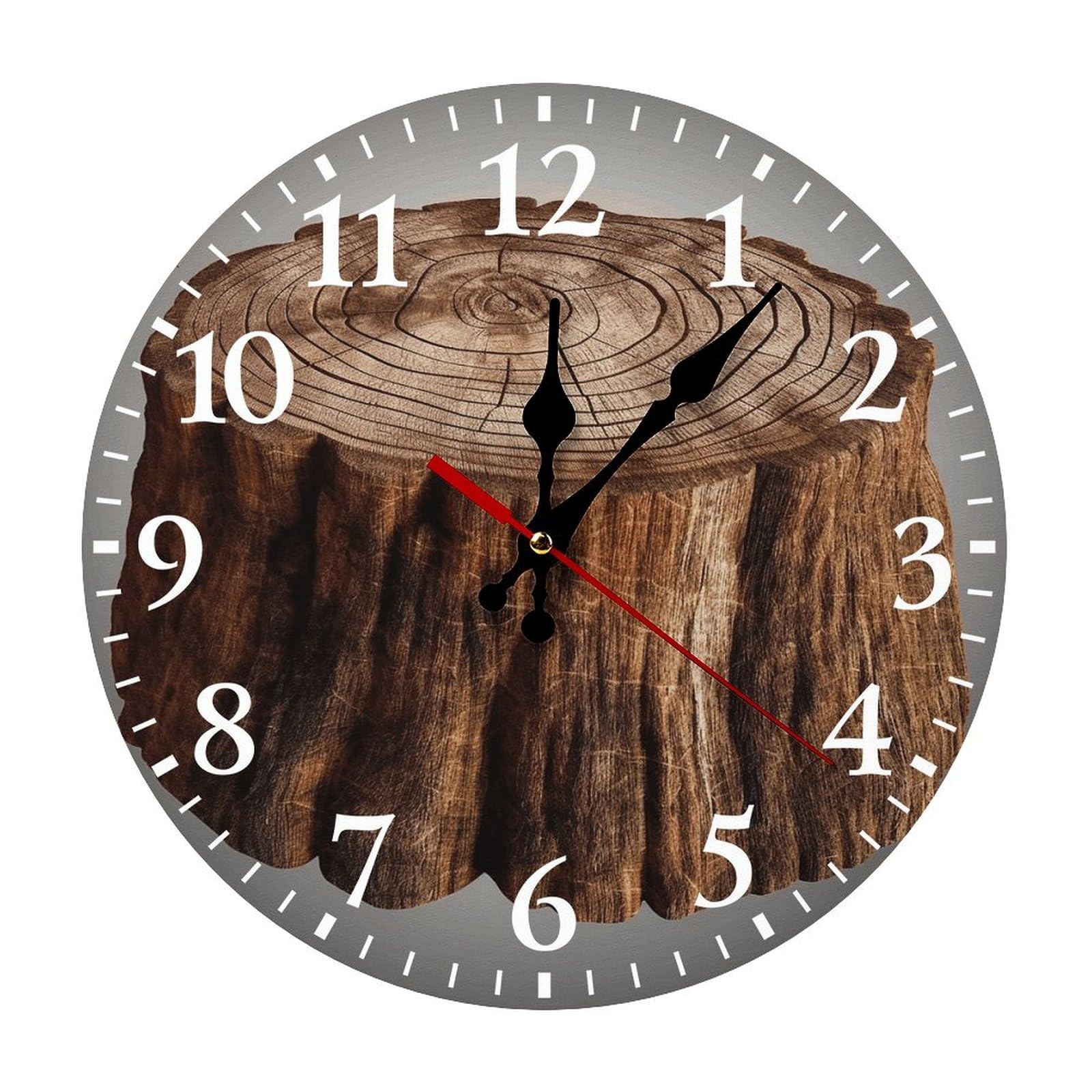 Horloge ronde sans tic-tac pour lire l'heure facilement dans toute la maison