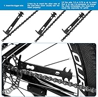 Vista 6 de Alicates de eslabones de bicicleta + herramienta divisora de cadena + comprobador de cadena + 3 pares de eslabones faltantes de bicicleta, abridor