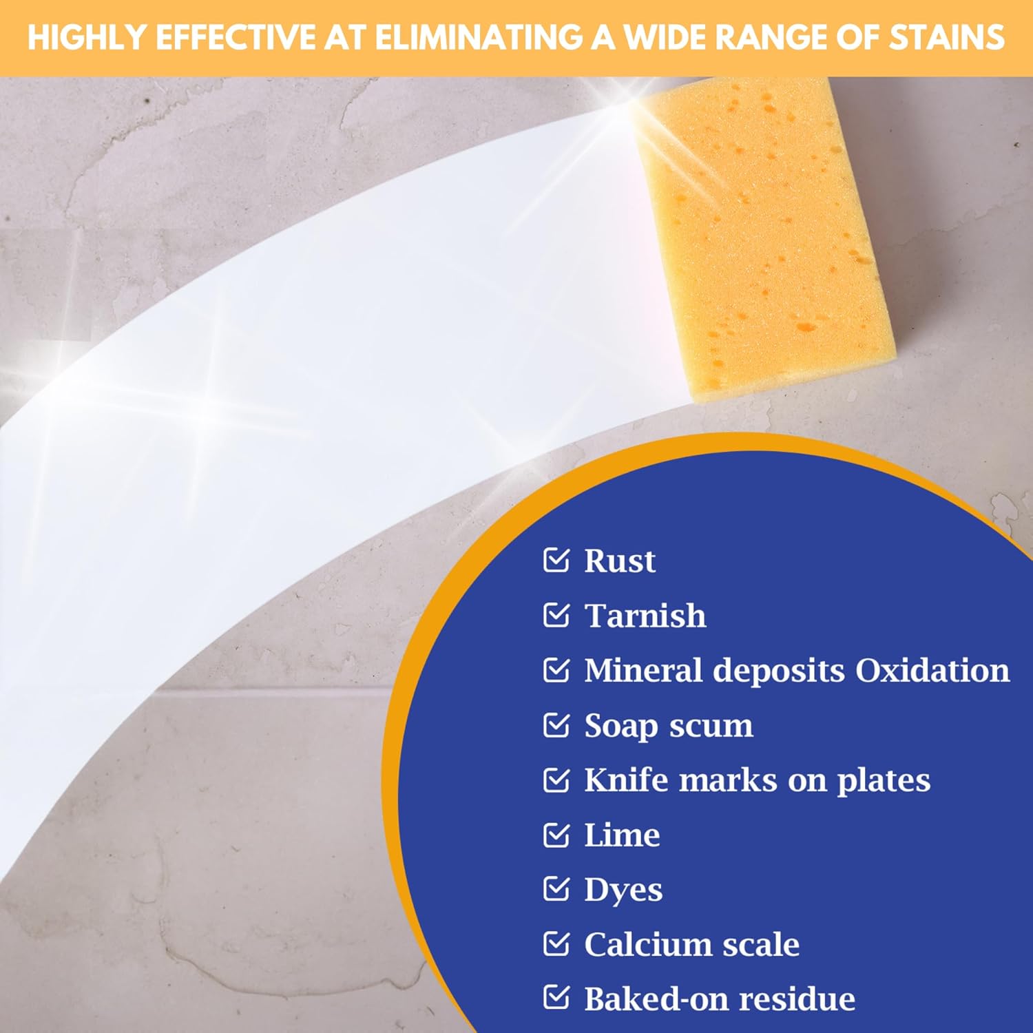 4-Pack Bar-Keeper’s-Friend More Spray and Foam Cleaner, 25.4oz Hard Water Stain Remover + Microfiber towel & Scrub Sponge