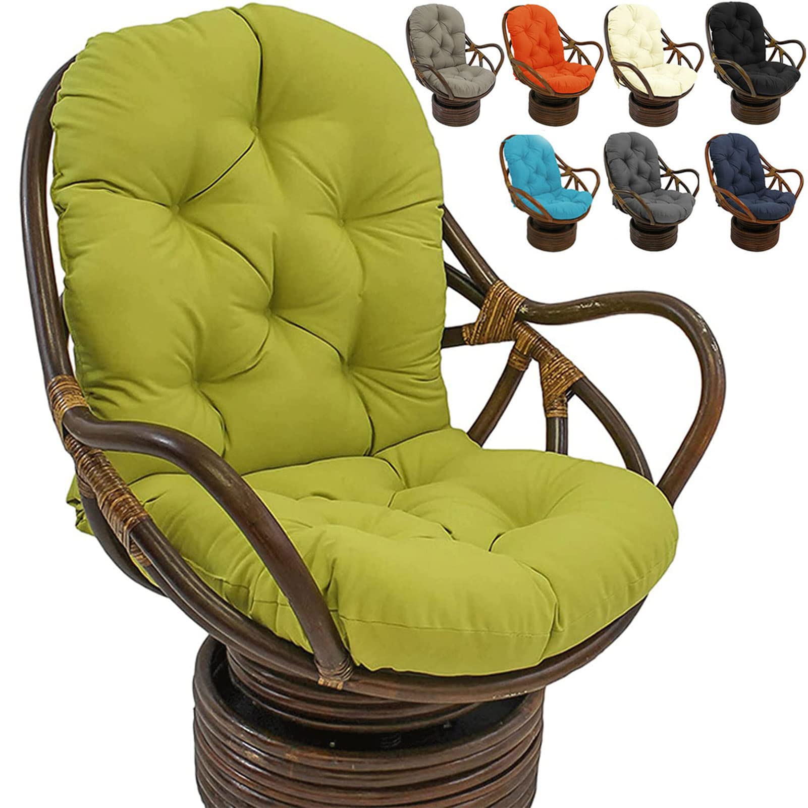 Cuscini di ricambio per sedia a dondolo girevole da giardino cuscini reclinabili comodi cuscini per sedie da esterno cuscini da patio set