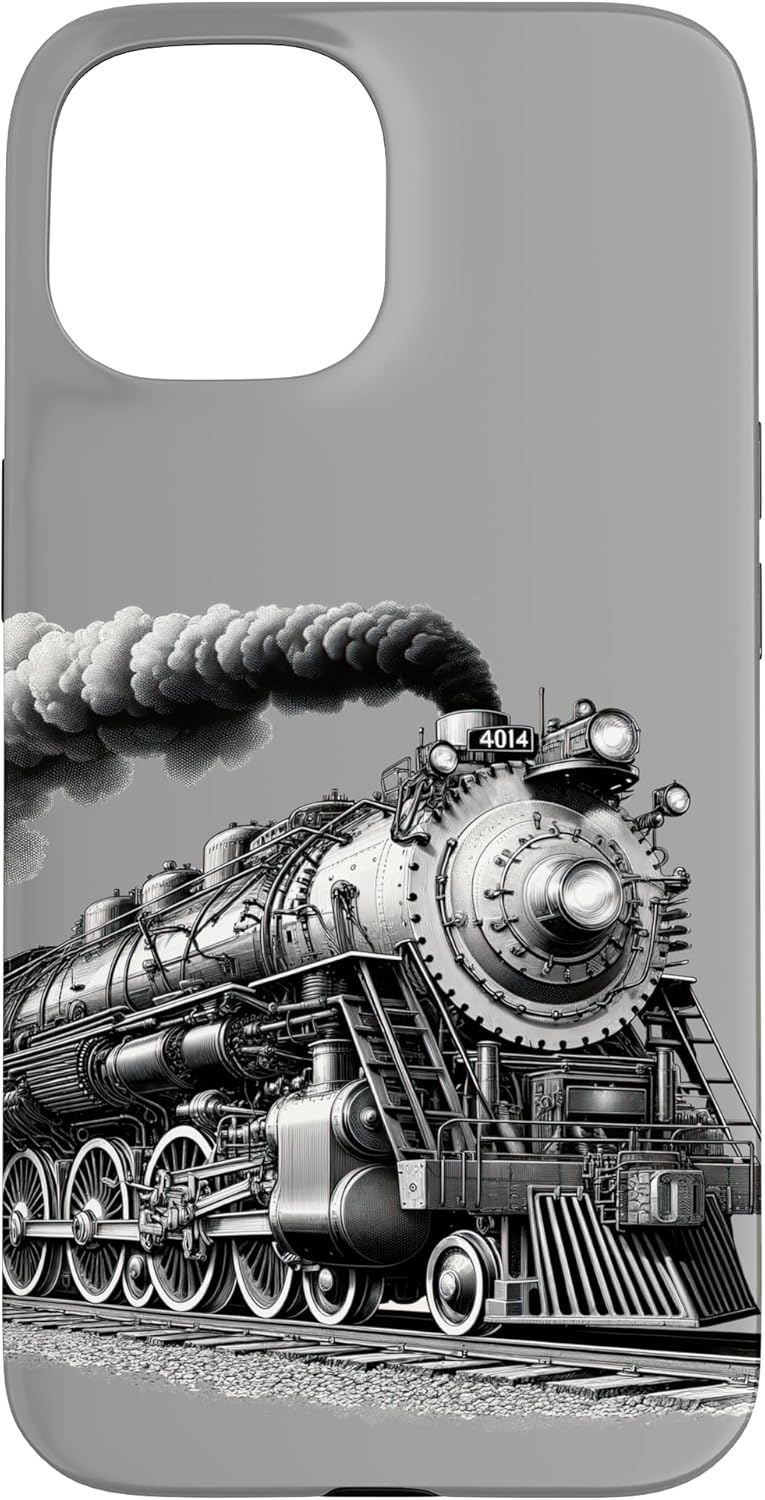 Steam Locomotive Train Vintage 1940s Style Engine Railroad Case for iPhone 13