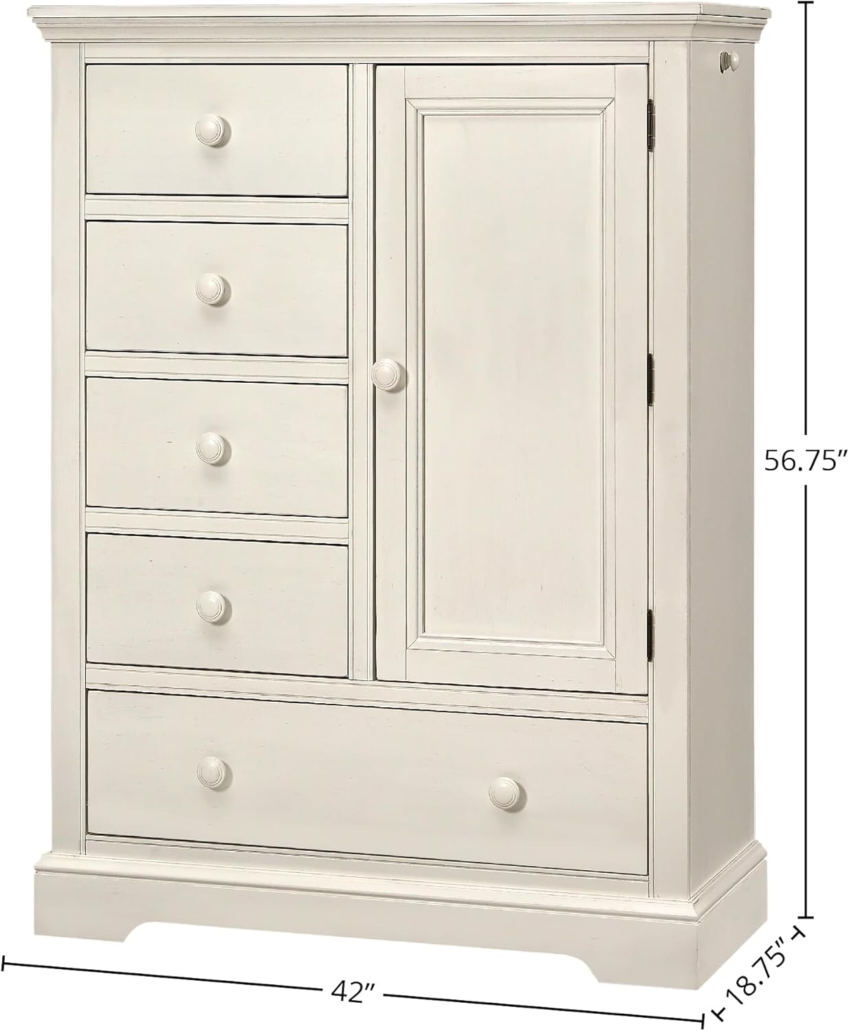Westwood Design Hanley Wood Chifferobe, Chalk