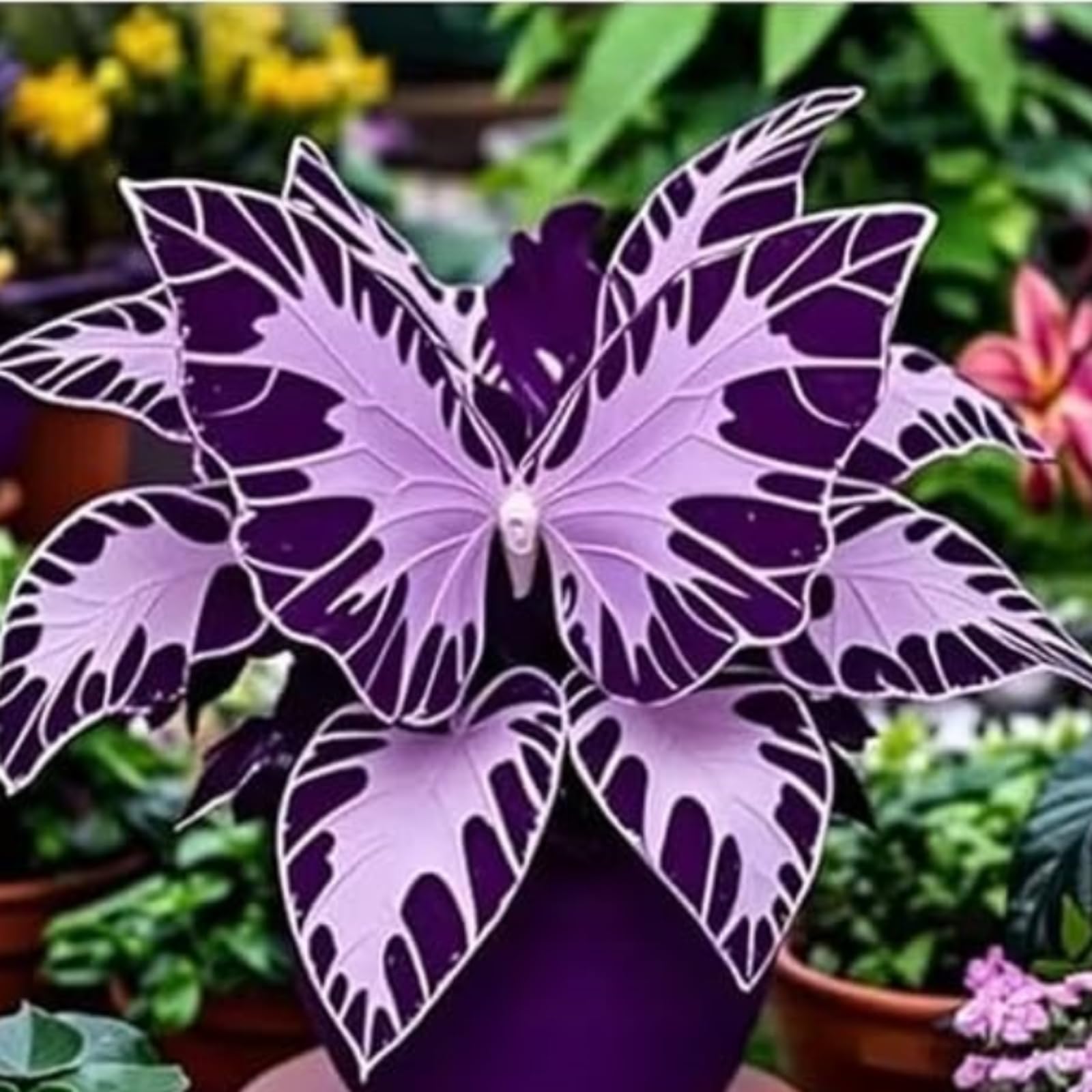 Perennial-Graceful Hosta Bulbs for Planting Now UK-Brilliant Hostas Rhizomes-Vibrant,Grow Well/Excellent Display/Potted-Plants-Rhizome.-8Bulbs-e