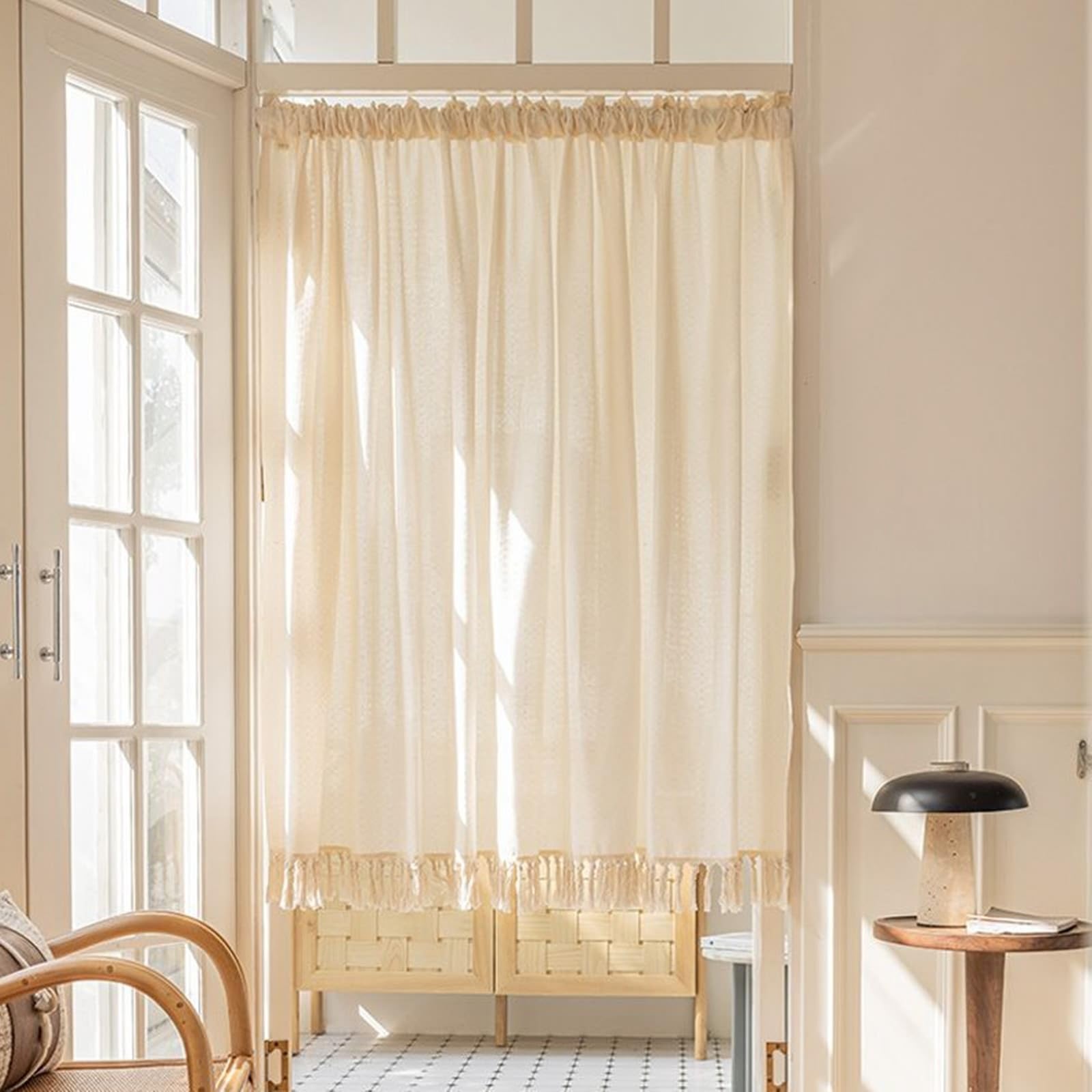 Rideau semi occultant pour chambre pour bloquer les regards indiscrets sans perdre la clarté