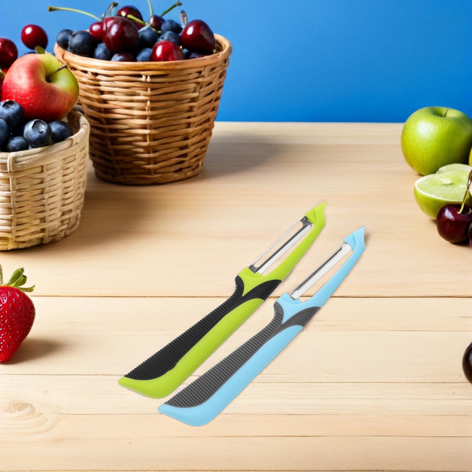NOLITOY Pelador de Verduras Multifuncional 6 Unidades Abs E Hierro