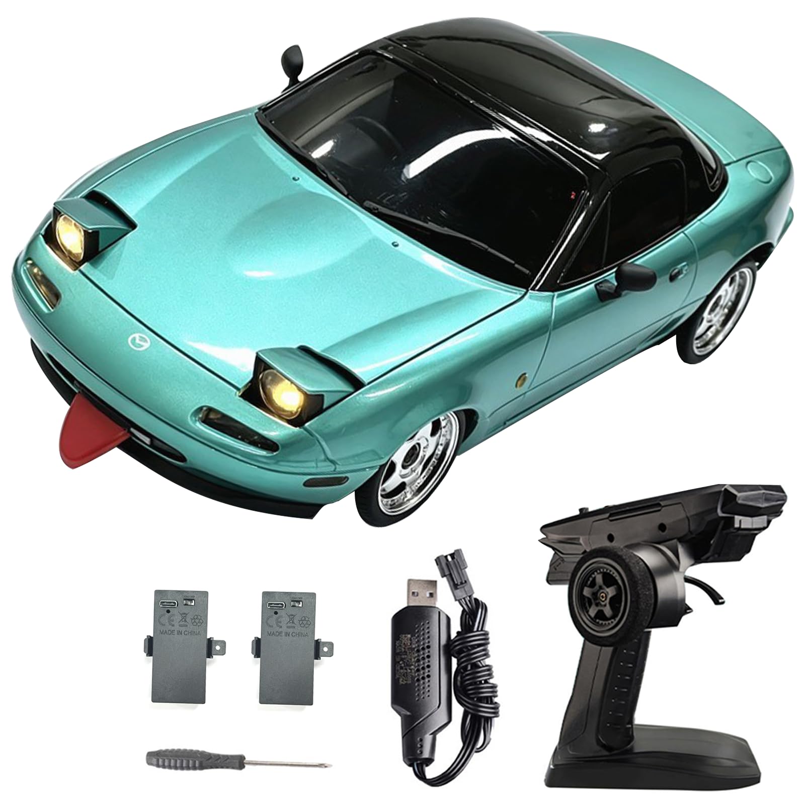 Amazon.com: Moonzeamus LD1804 RC Drift Car 1:18 Scale Mini MX-5
