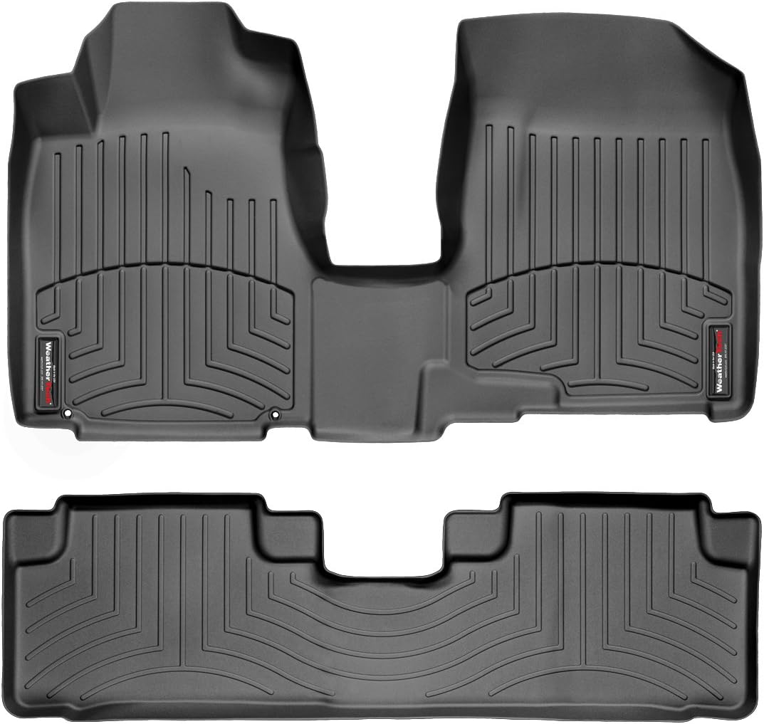 WeatherTech Custom Fit FloorLiners for Honda CR-V - 1st Row (OTH) & 2nd Row (443191-440982), Black