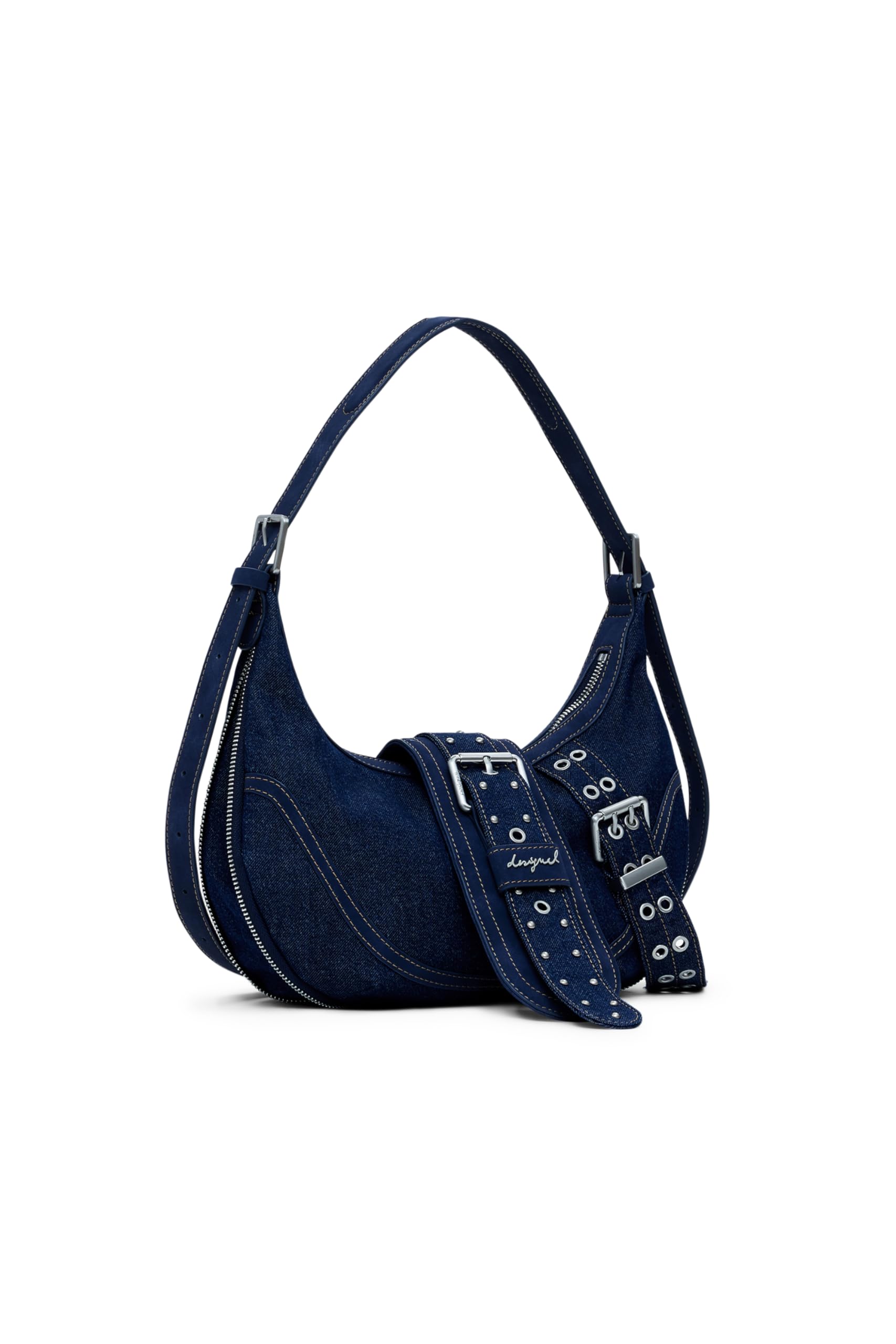 Desigual Schultertasche Umhängetasche Calgary Bindella Denim Dark Blue