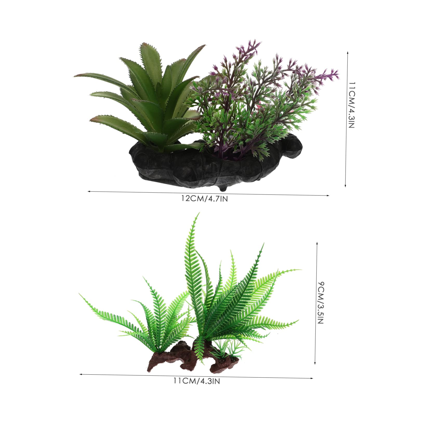 Yardwe Dekoration 3 Sätze Künstliche Wasserpflanzen Aquarium Panzer Aquarien Luft Tank Aquatisches Wassergras Netz Plastik 2 Stück * 3 Unterwasser Pflanzen Züchten