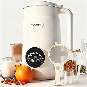 8-in-1 Automatic Nut Milk Maker Machine, 50oz Soy Milk Maker with 12 Blades, Nut Milk Maker Blender for Homemade Plant-Based Milk, Oat, Soy, with Self-Cleaning, Keep Warm, 12-Hour Delay