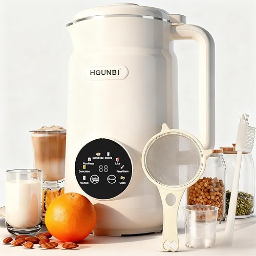 8-in-1 Automatic Nut Milk Maker Machine, 50oz Soy Milk Maker