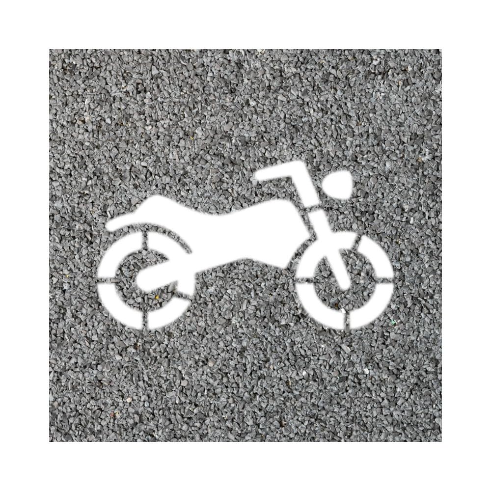 Signalétique.biz France - Motorrad-Schablone, Verkehrsschablone, Bodenmarkierung, Markierungsschablone