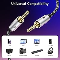 Vista 5 de Cable Matters Paquete de 2 cables de audio de 0.138 in – 3 pies