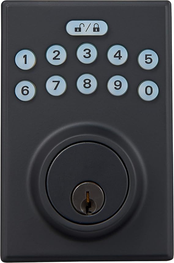 Amazon Basics Electronic Keypad Deadbolt Door Lock with TouchControl