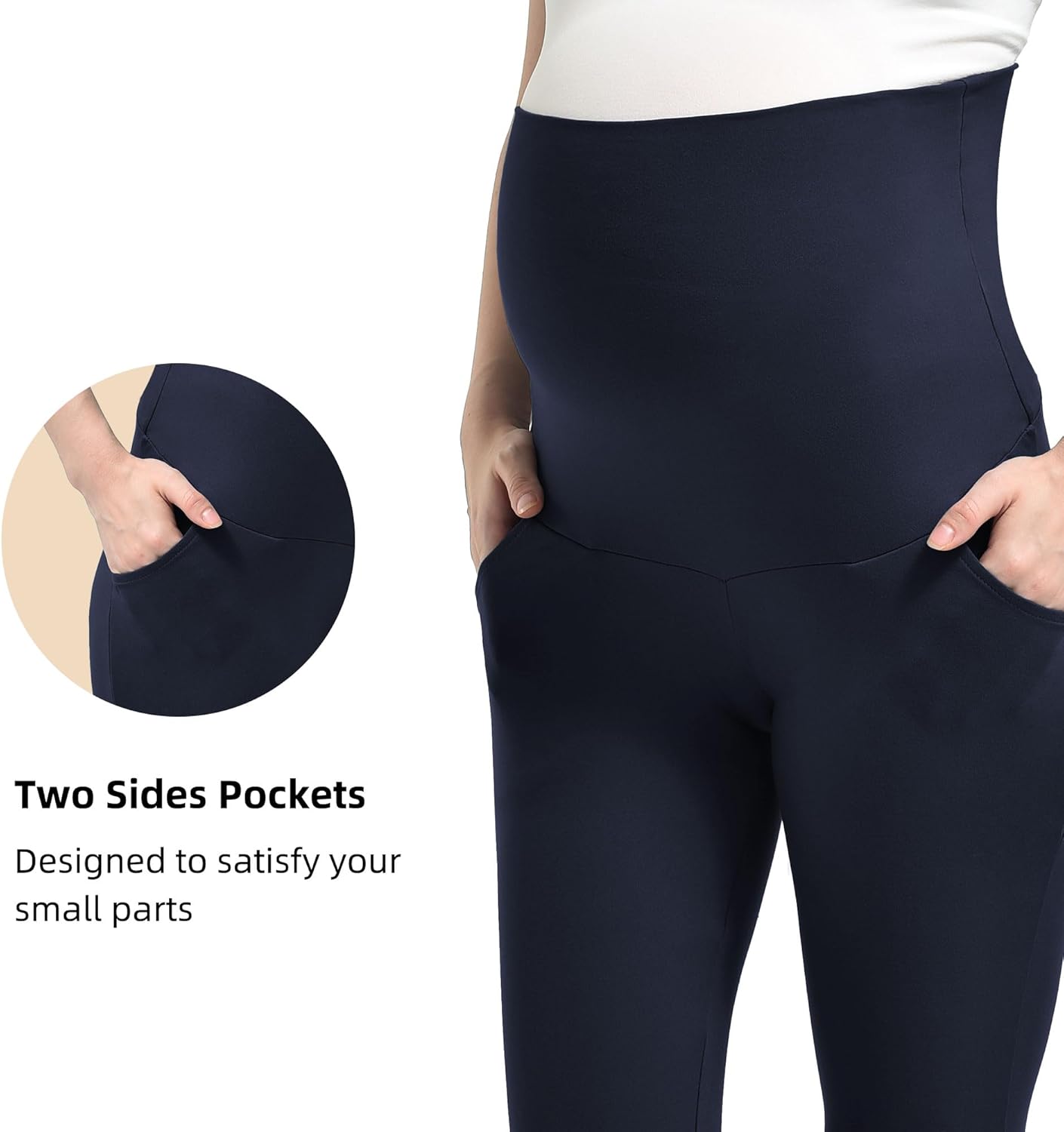 Maternity Joggers for Women - Maternity Casual Pants Activewear Women's Pregnancy Sweatpants with Pockets - Image 5