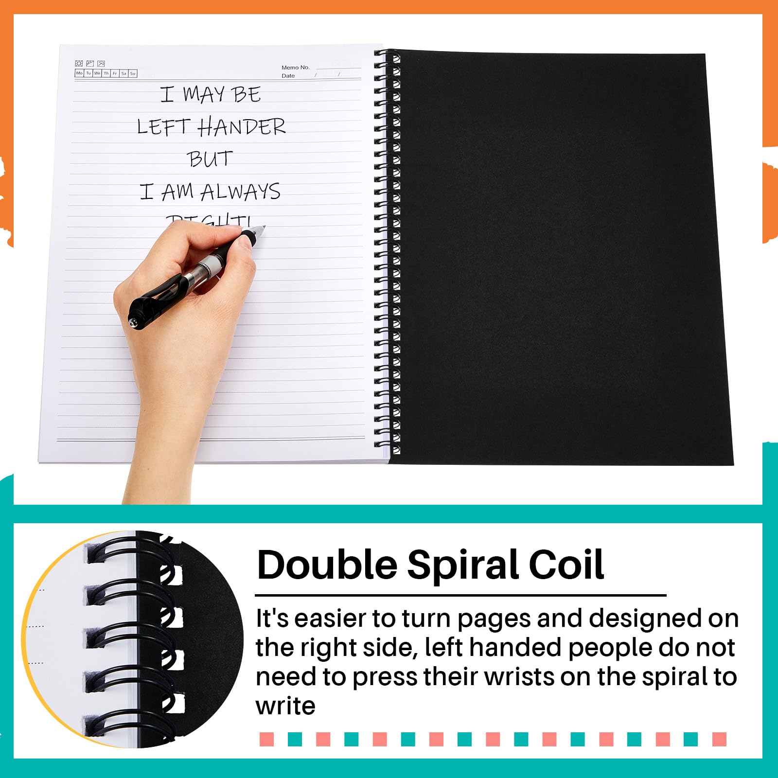 Snapklik.com : Jutom 2 Pads Jumbo Left Handed Notebook 11