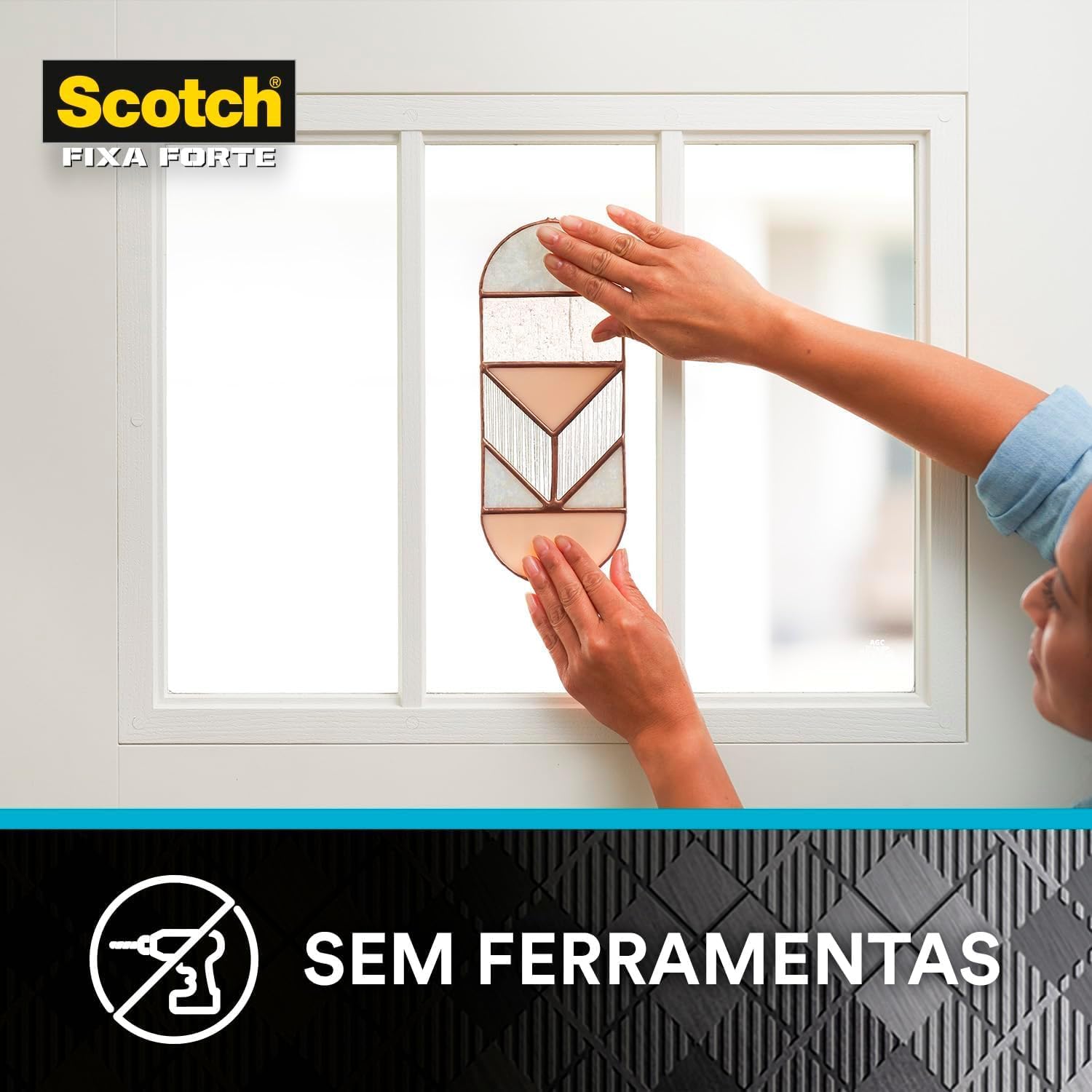 Scotch, 3M, Fixa Forte, Fita Dupla Face, Transparente, 19mm x 2m
