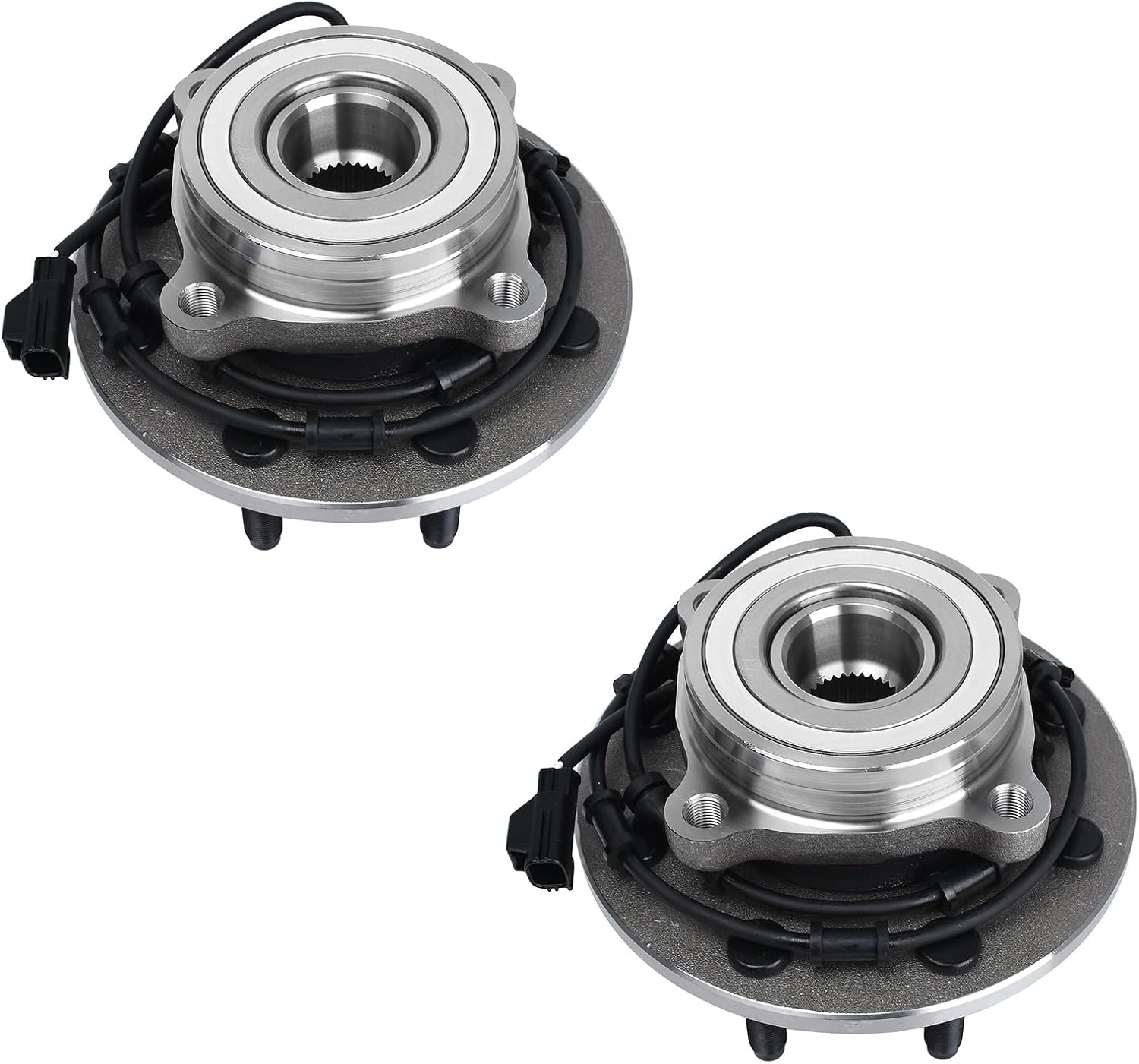 PAROD Pair 515061 4WD Models Only Wheel Bearing & Hub Assembly Compatible with 2003-2005 Dodge Ram 2500, 3500 8Lug w/ABS