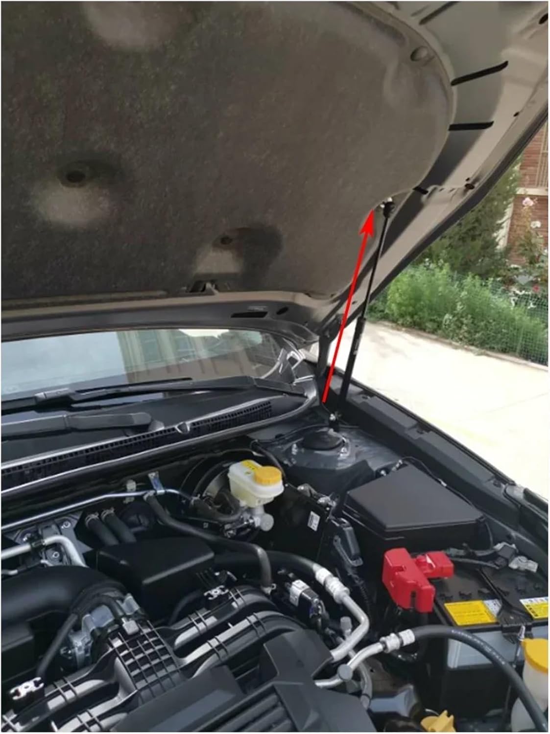 Compatible With Subaru Outback BT 2021 2022 2023 2024 2025 Car-styling Refit Bonnet Hood Gas Shock Lift Strut Bars Support Rod(Piano Black)