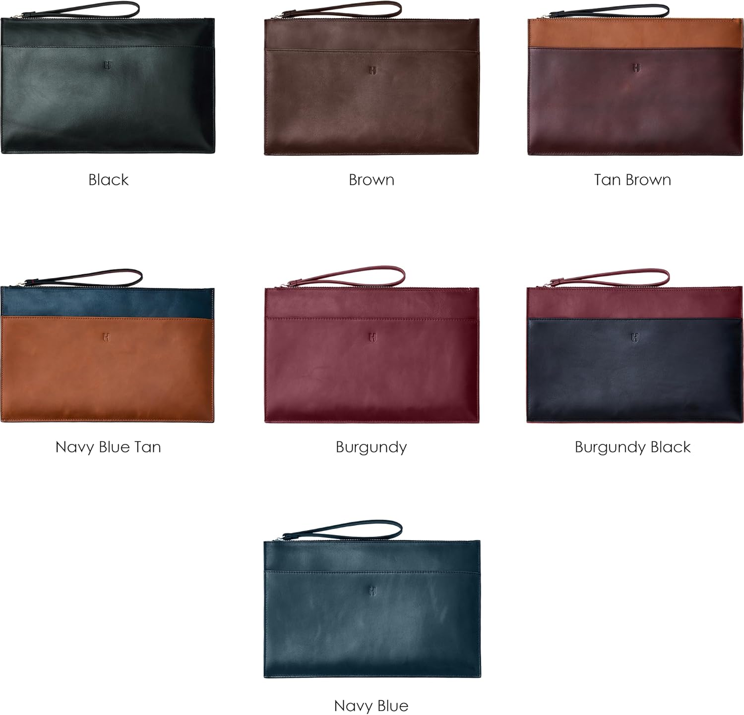 Wristlet for Women and Men, Full-Grain Leather Clutch with Zip Closure & RFID Blocking - Image 8