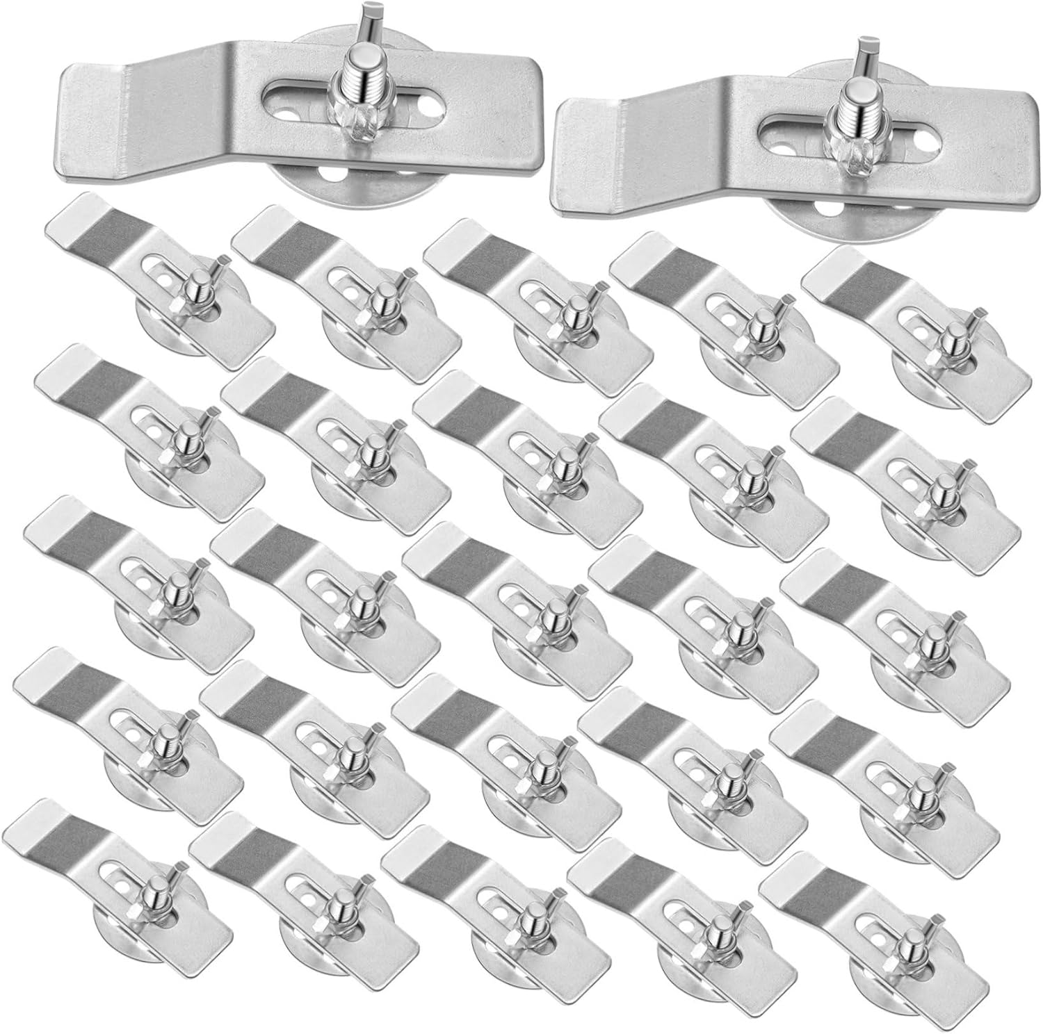 Gadpiparty 36pcs Sink Clips Undermount: Heavy Duty Sink Supports Fastener - Brackets for Bathroom Kitchen Vanity Countertop Repair Hardware