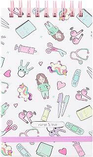 Nurse is Love Libreta Pequeña para Enfermeras y TCAE - Cuaderno Pequeño de Notas - Mini Bloc Notas Espiral A7 con Diseños ...