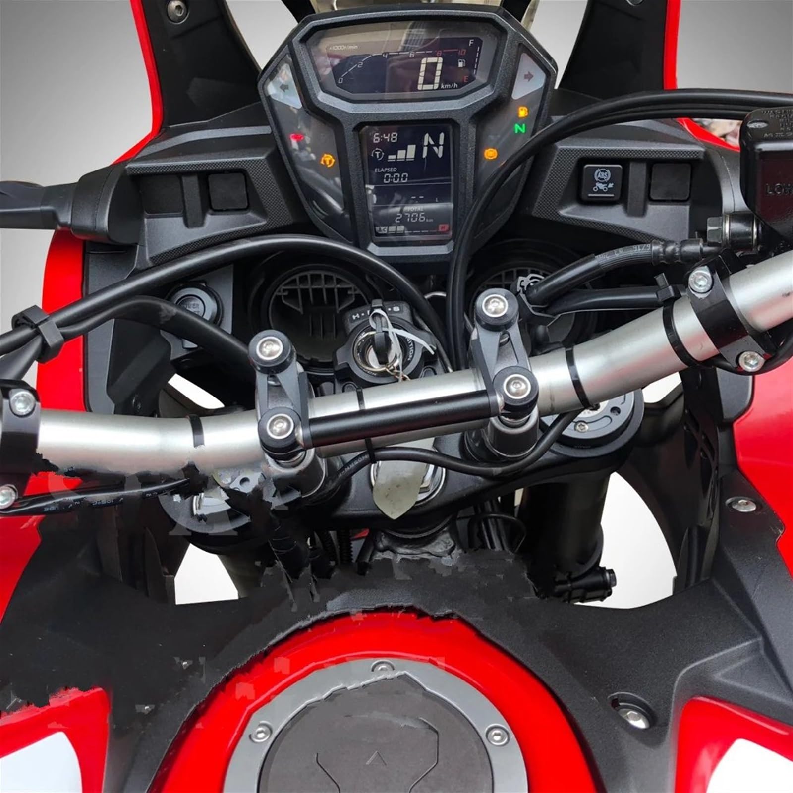 Supporto Cellulare Moto Per CRF1000L Per L'Africa Per Twin Per Per ADV Per Sport Moto Supporto Basamento Telefono Mobile GPS Piastra Staffa Telefon(Set)
