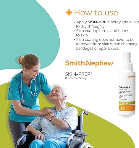 Miniatura 7 de Smith  Nephew SKIN-PREP Aerosol protector para apostillar película de barrera para la piel contiene alcohol 4 onzas