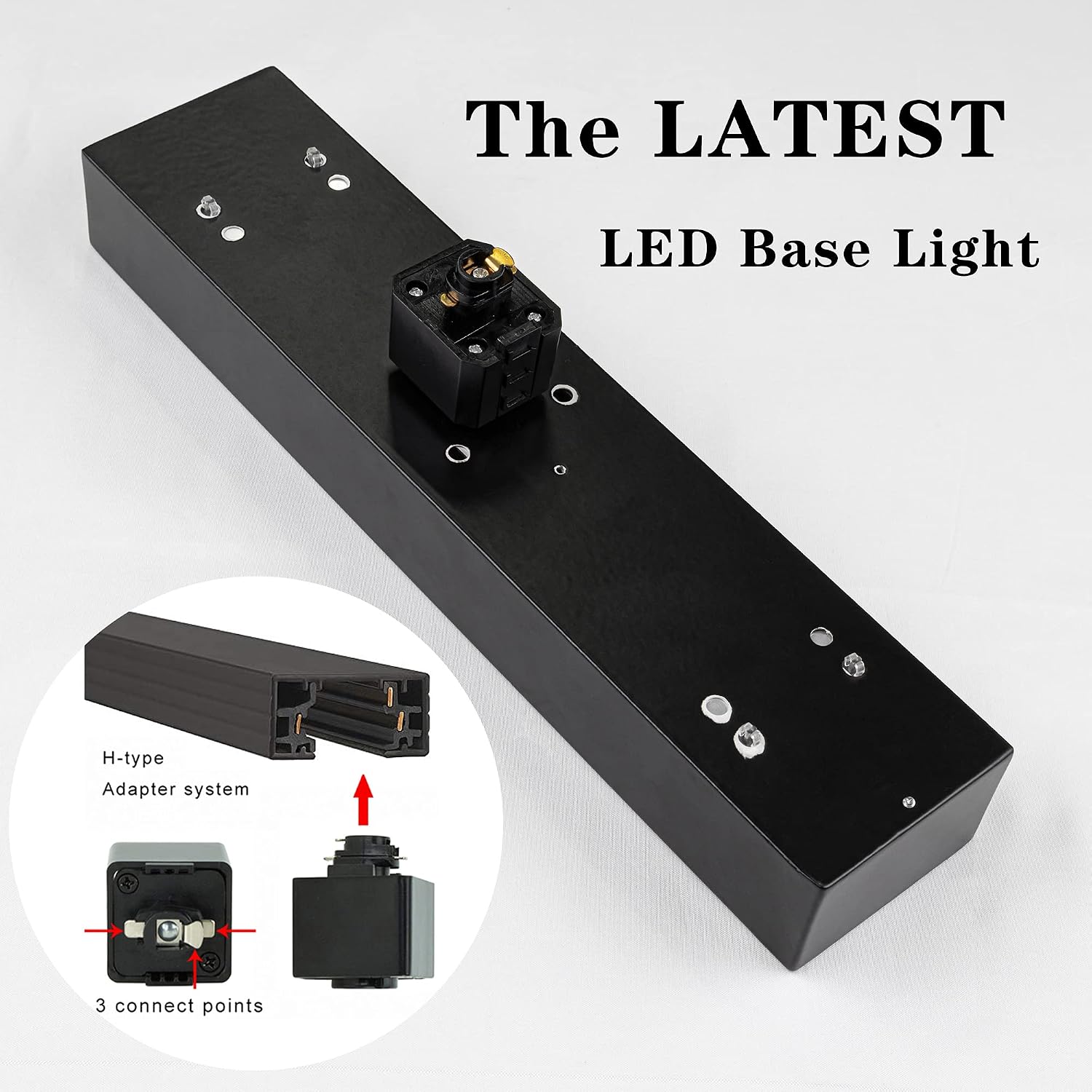 Astigmatism lighting LED Track Lighting Kit Gimbal Ring Rear Loading Ceiling Fixture LED Addition Functional Light Extra light H-Type Track Mount LED Base Light Cool White Bulbs Included Customizable