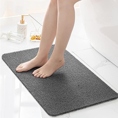 Miniatura 4 de Tapete antideslizante de PVC para bañera, tapete de baño cómodo para regadera, tapete de ducha para áreas húmedas, de secado rápido, suave,