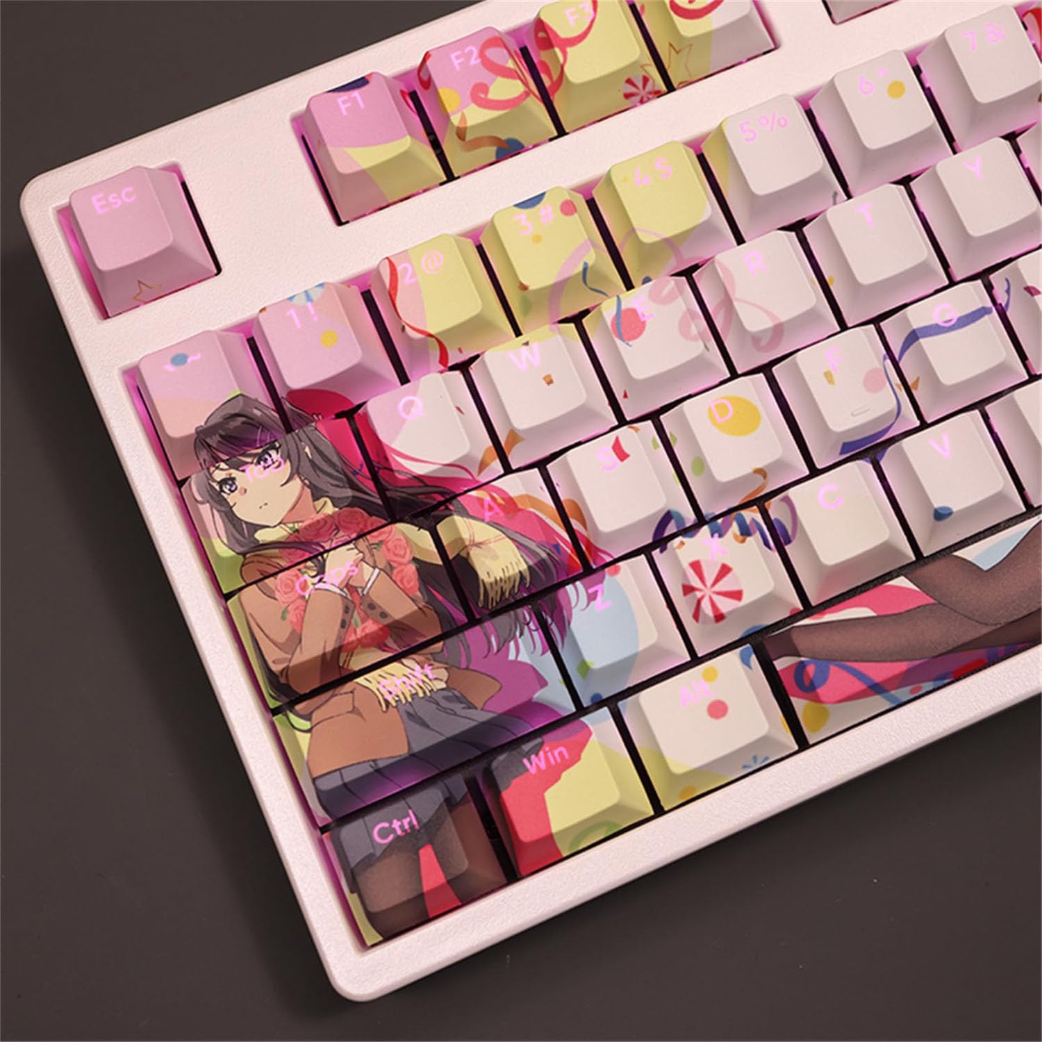 Amazon.co.jp: 「青春ブタ野郎」シリーズ 桜島麻衣 キーキャップ PBT