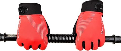 Miniatura 8 de YHT Guantes de entrenamiento, protección completa de la palma y agarre extra, guantes de esgrima de pesca para gimnasio para levantamiento de pesas,