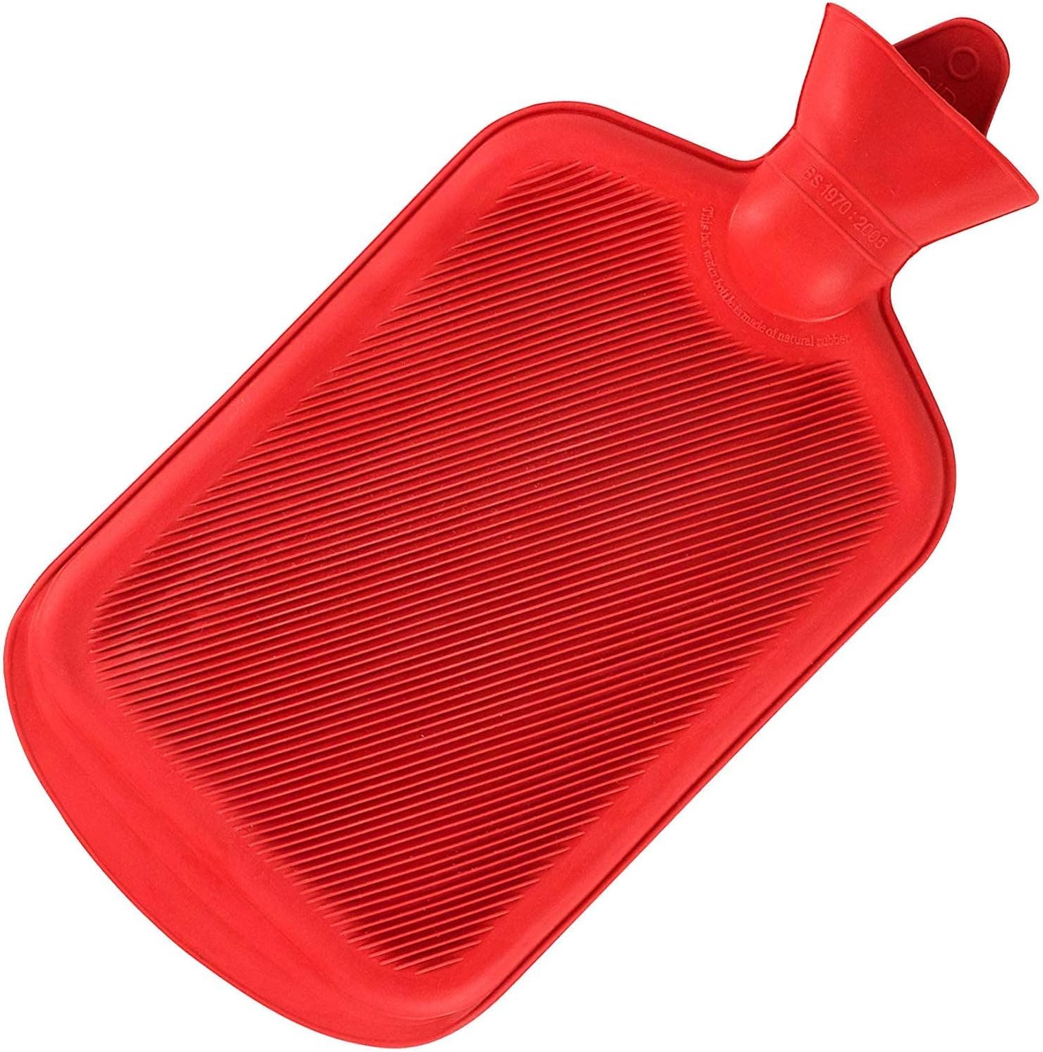 RIJIS 1 Pack of Hot Water Bottle 2L Bag Rubber for Pain Relief Hot